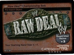 WWE RAW DEAL Championship Belt